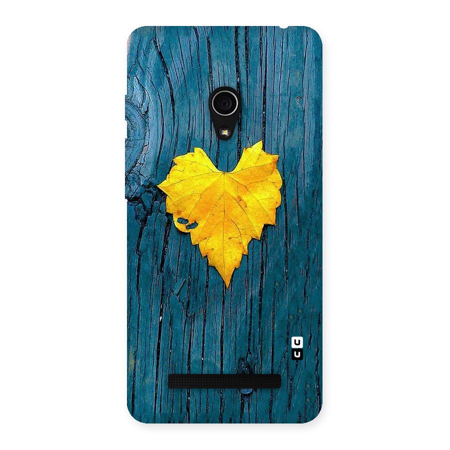 Yellow Leaf Back Case for Zenfone 5