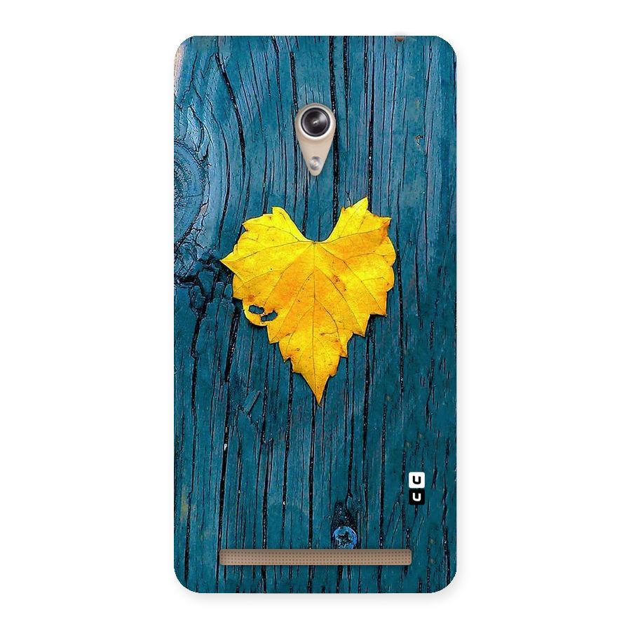 Yellow Leaf Back Case for Zenfone 6