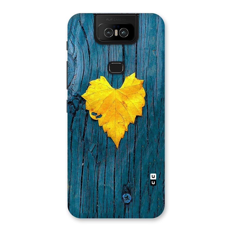 Yellow Leaf Back Case for Zenfone 6z