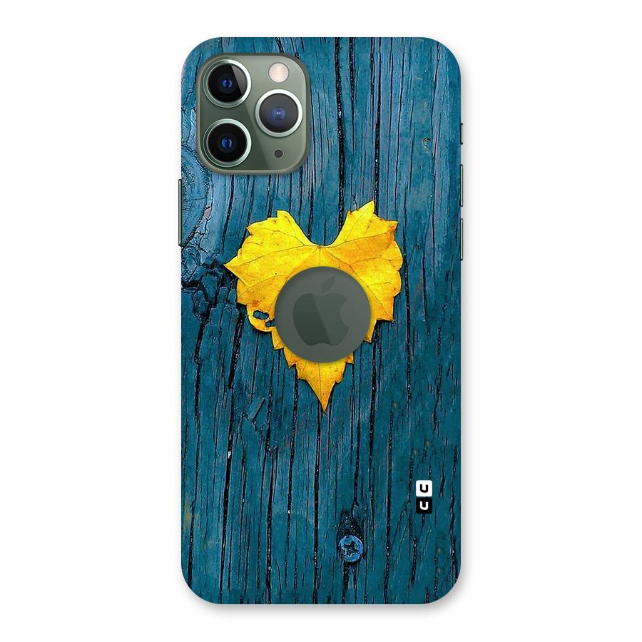 Yellow Leaf Back Case for iPhone 11 Pro Logo  Cut