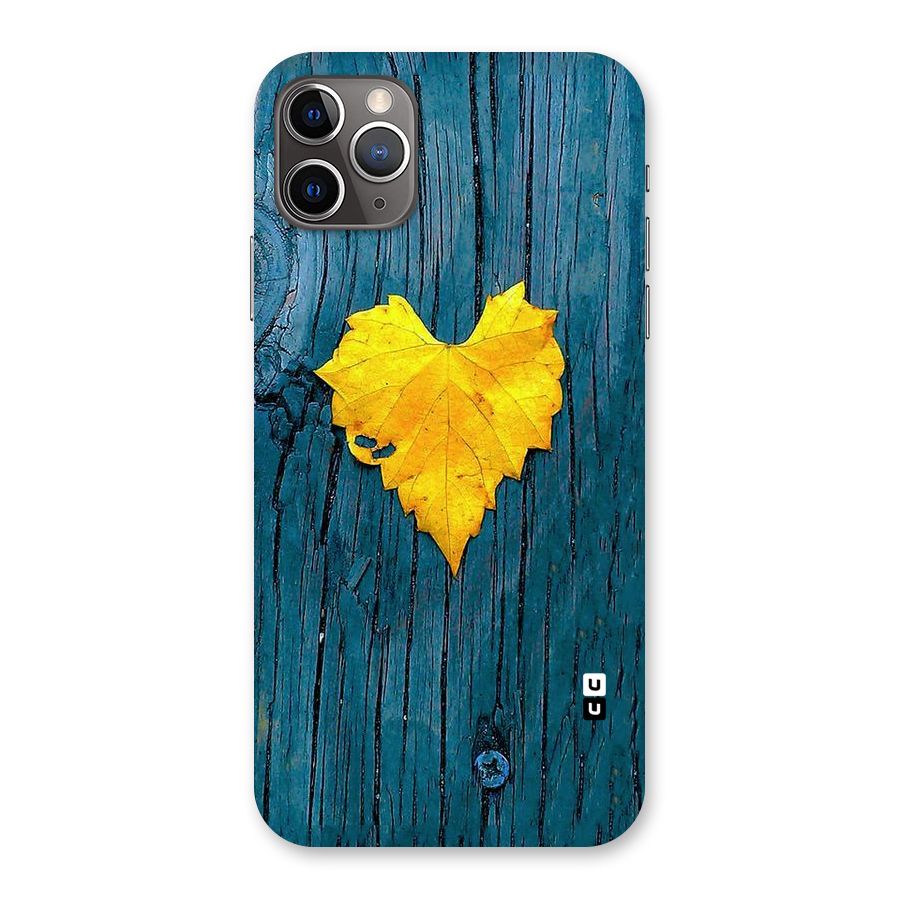 Yellow Leaf Back Case for iPhone 11 Pro Max
