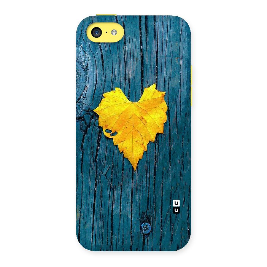 Yellow Leaf Back Case for iPhone 5C