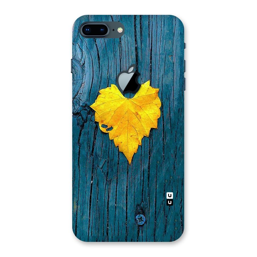 Yellow Leaf Back Case for iPhone 7 Plus Apple Cut