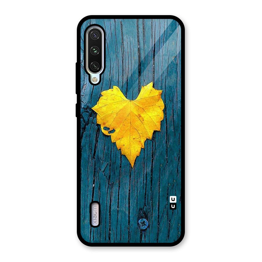 Yellow Leaf Glass Back Case for Mi A3