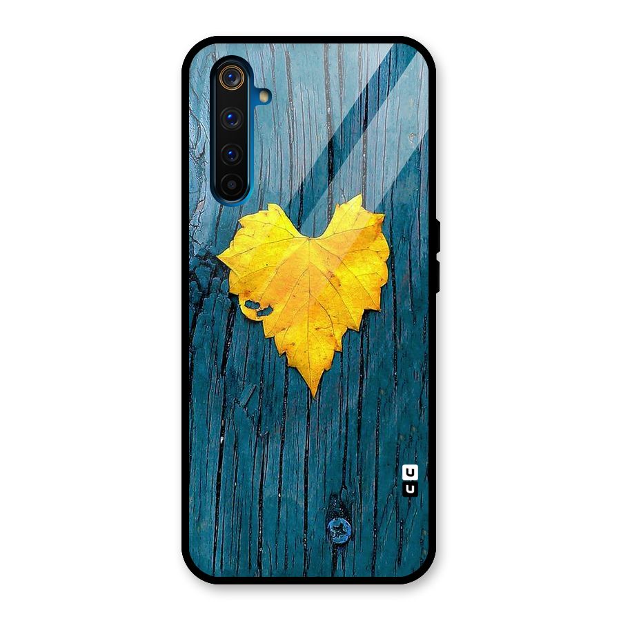 Yellow Leaf Glass Back Case for Realme 6 Pro