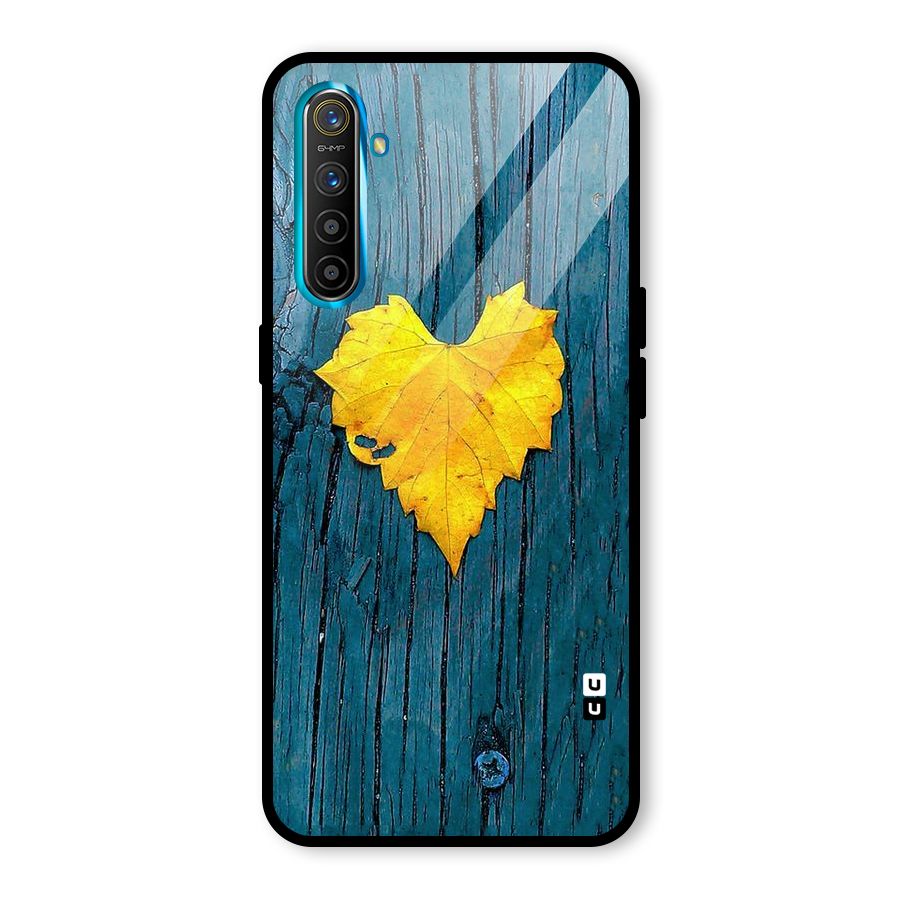 Yellow Leaf Glass Back Case for Realme X2
