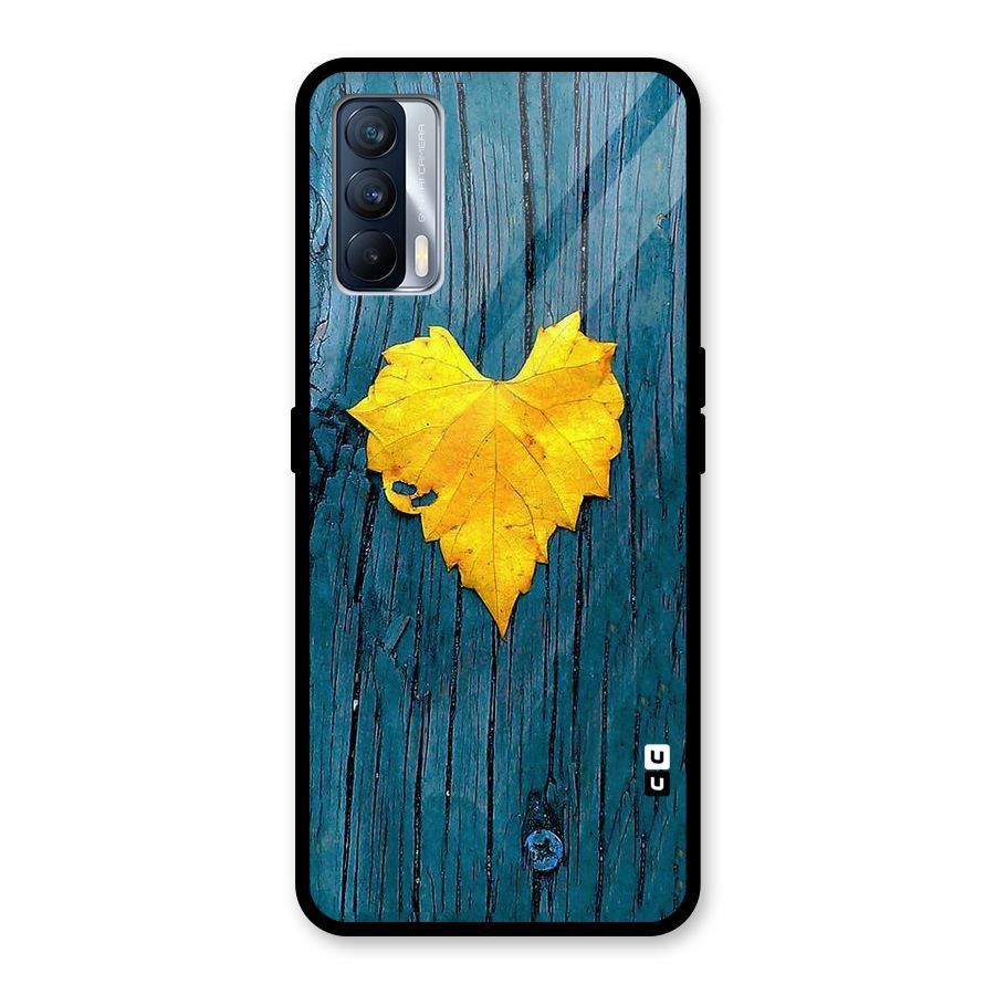Yellow Leaf Glass Back Case for Realme X7
