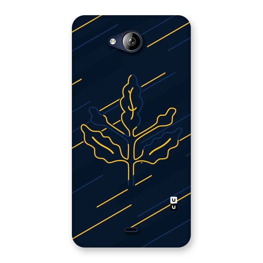 Yellow Leaf Line Back Case for Canvas Play Q355