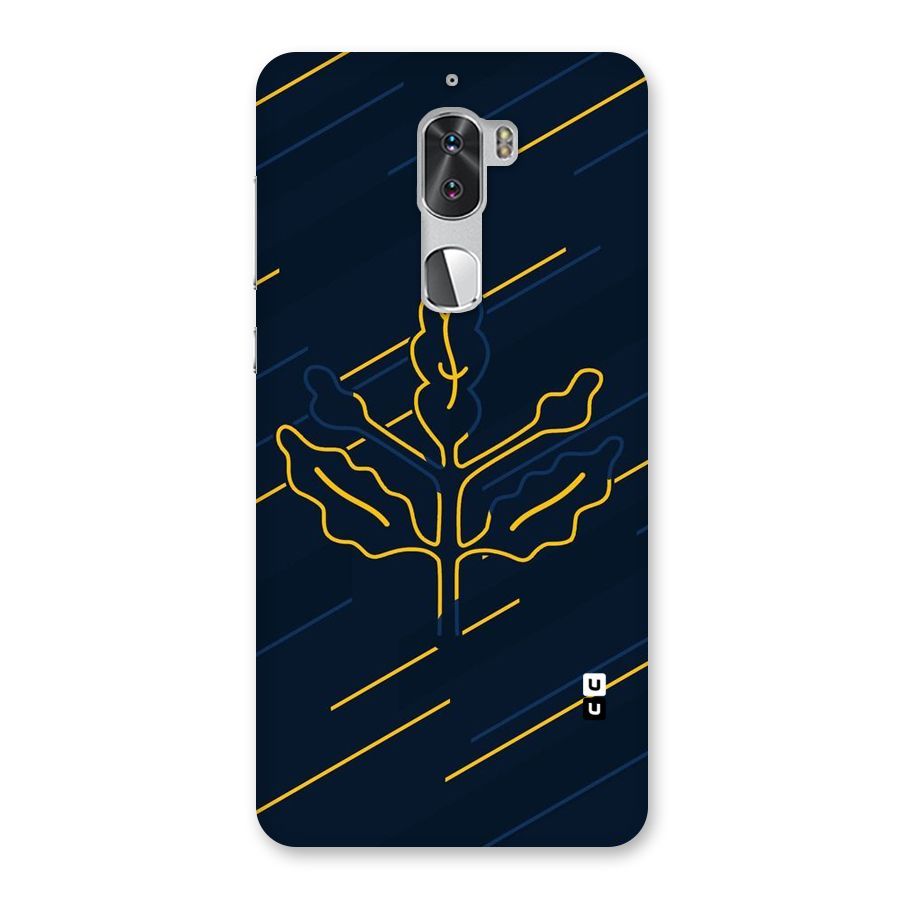 Yellow Leaf Line Back Case for Coolpad Cool 1