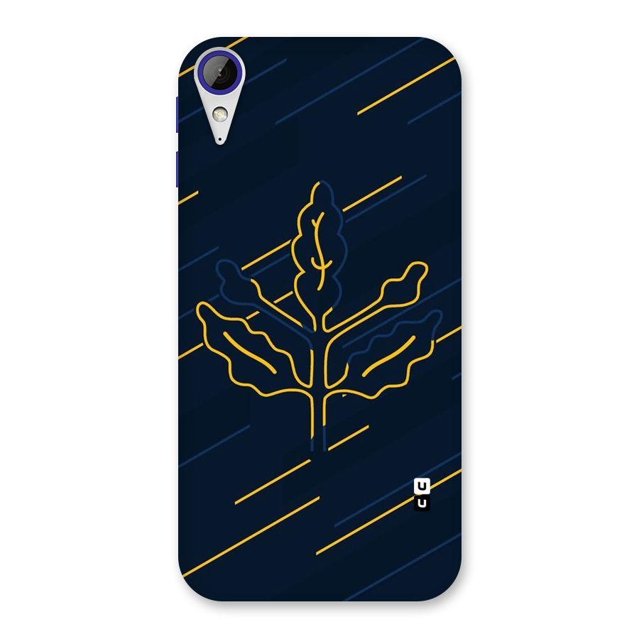 Yellow Leaf Line Back Case for Desire 830