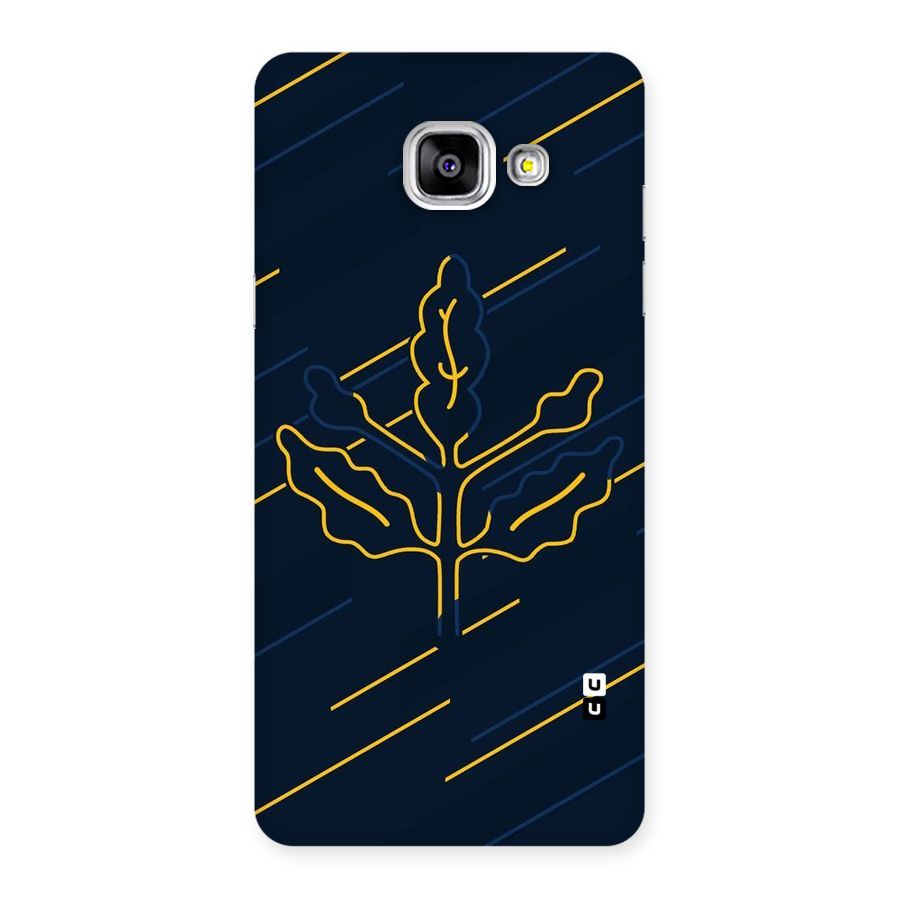Yellow Leaf Line Back Case for Galaxy A5 2016