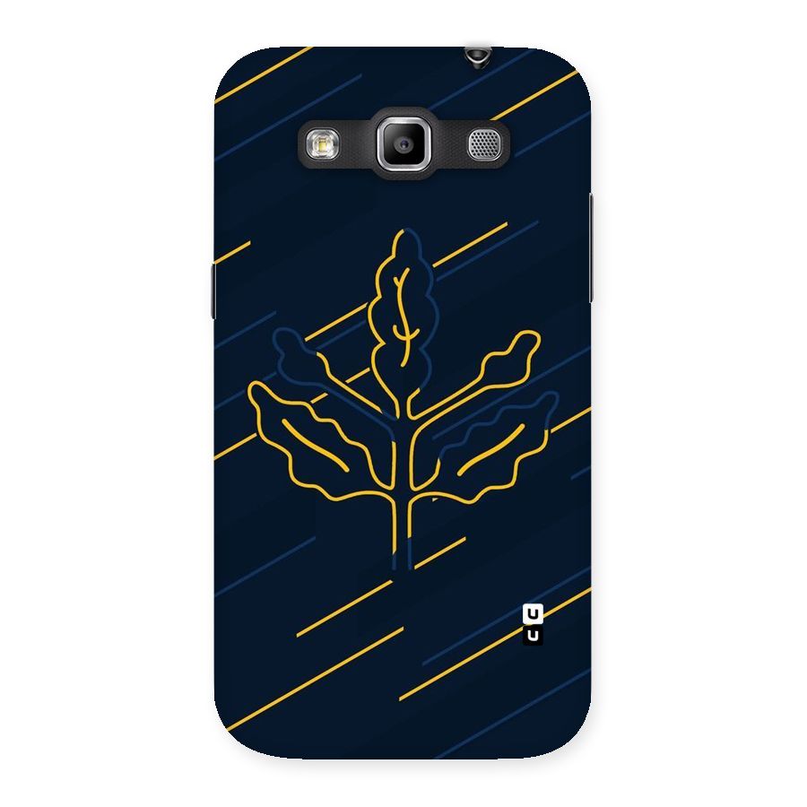 Yellow Leaf Line Back Case for Galaxy Grand Quattro