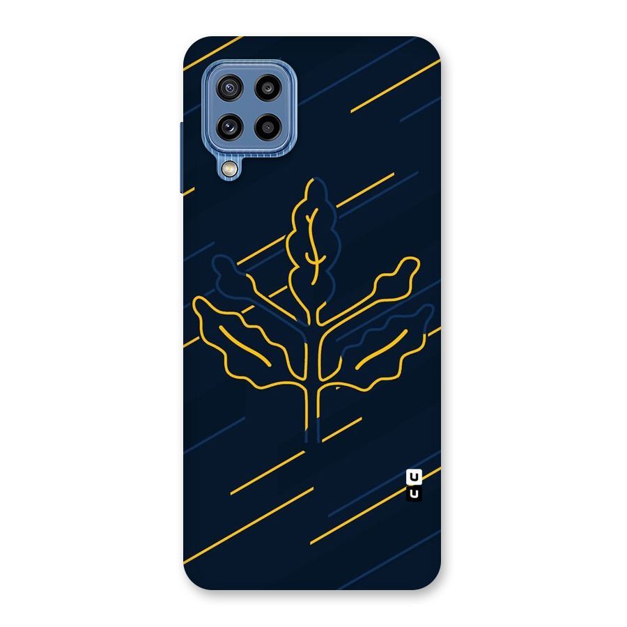 Yellow Leaf Line Back Case for Galaxy M32