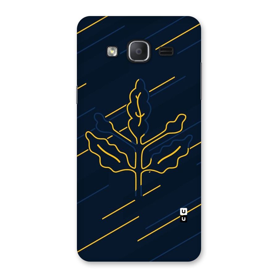Yellow Leaf Line Back Case for Galaxy On7 2015