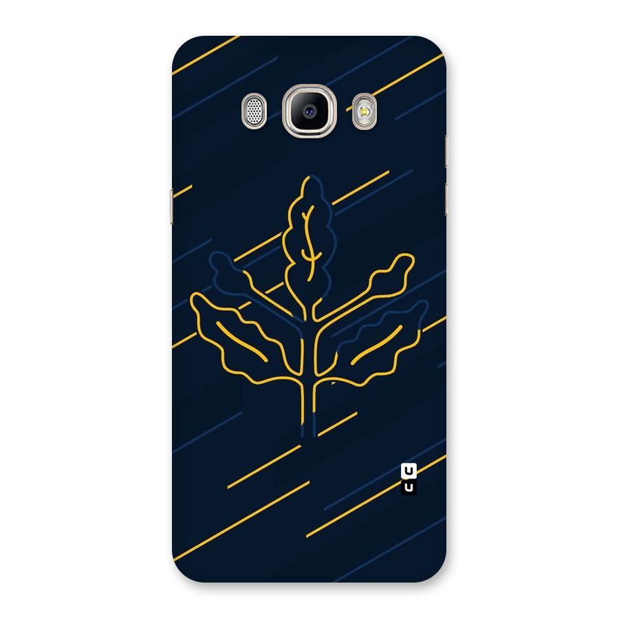 Yellow Leaf Line Back Case for Galaxy On8