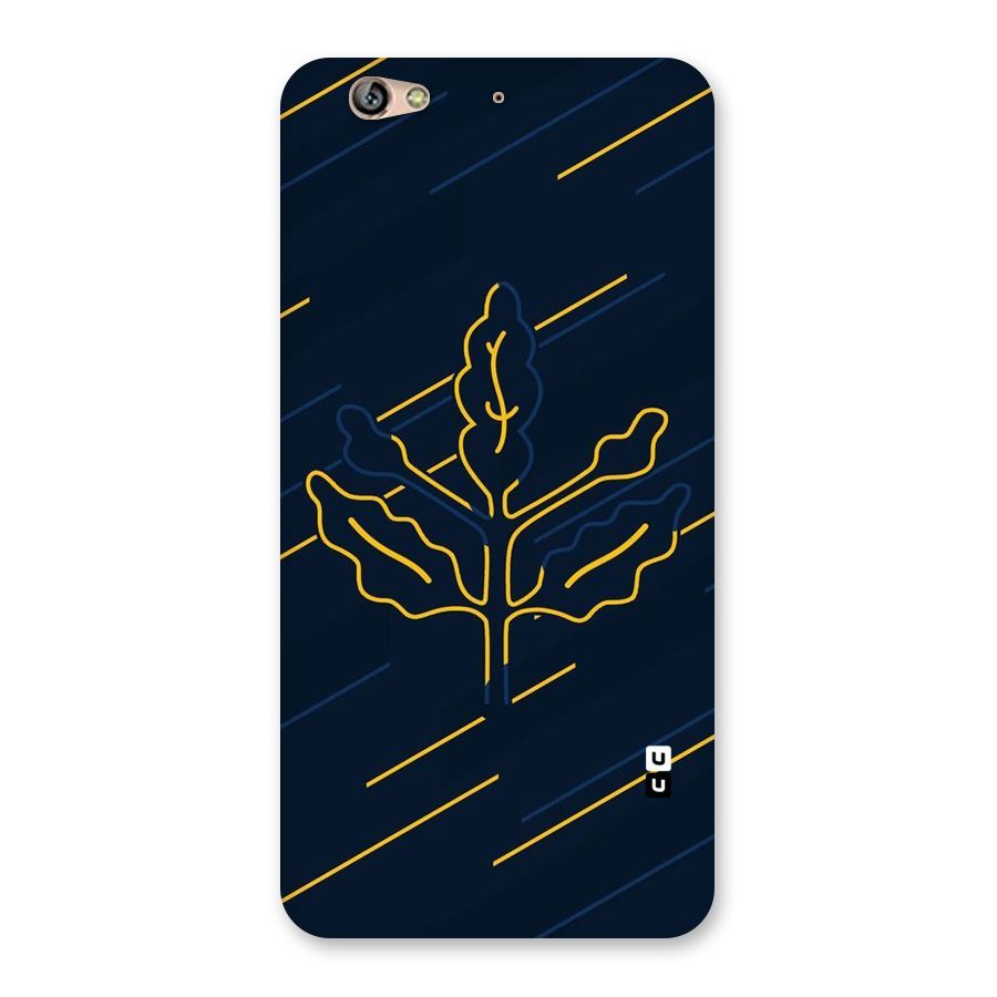 Yellow Leaf Line Back Case for Gionee S6