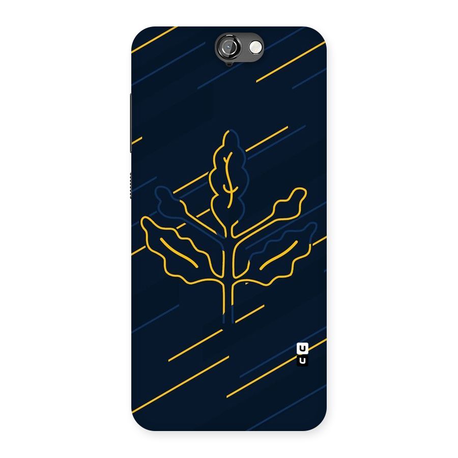 Yellow Leaf Line Back Case for HTC One A9