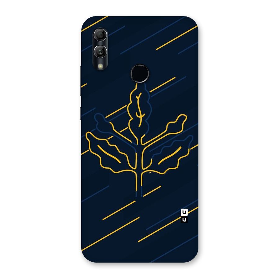 Yellow Leaf Line Back Case for Honor 10 Lite