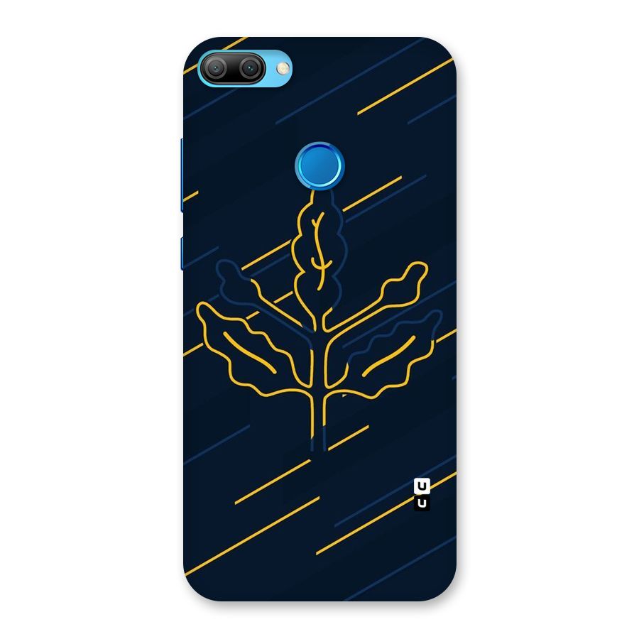 Yellow Leaf Line Back Case for Honor 9N