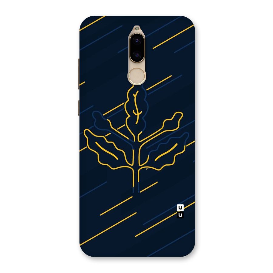 Yellow Leaf Line Back Case for Honor 9i