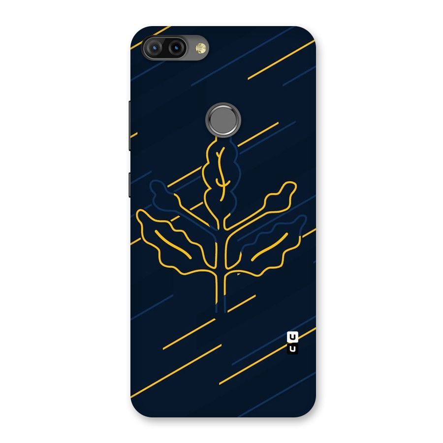 Yellow Leaf Line Back Case for Infinix Hot 6 Pro