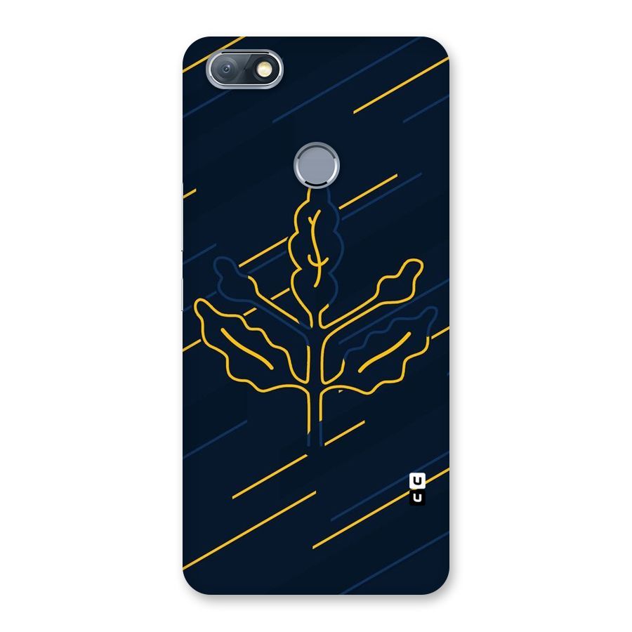 Yellow Leaf Line Back Case for Infinix Note 5