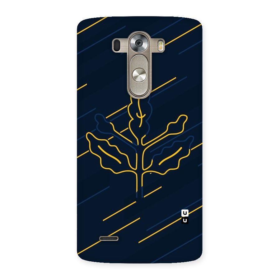 Yellow Leaf Line Back Case for LG G3