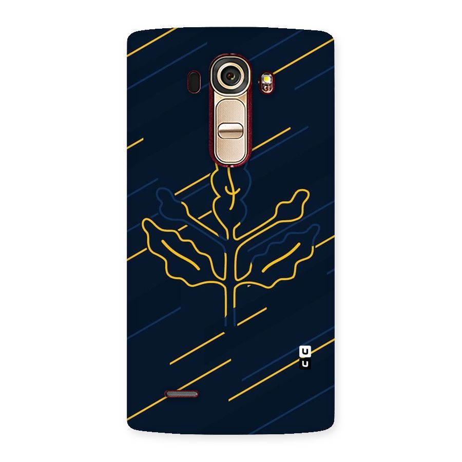Yellow Leaf Line Back Case for LG G4
