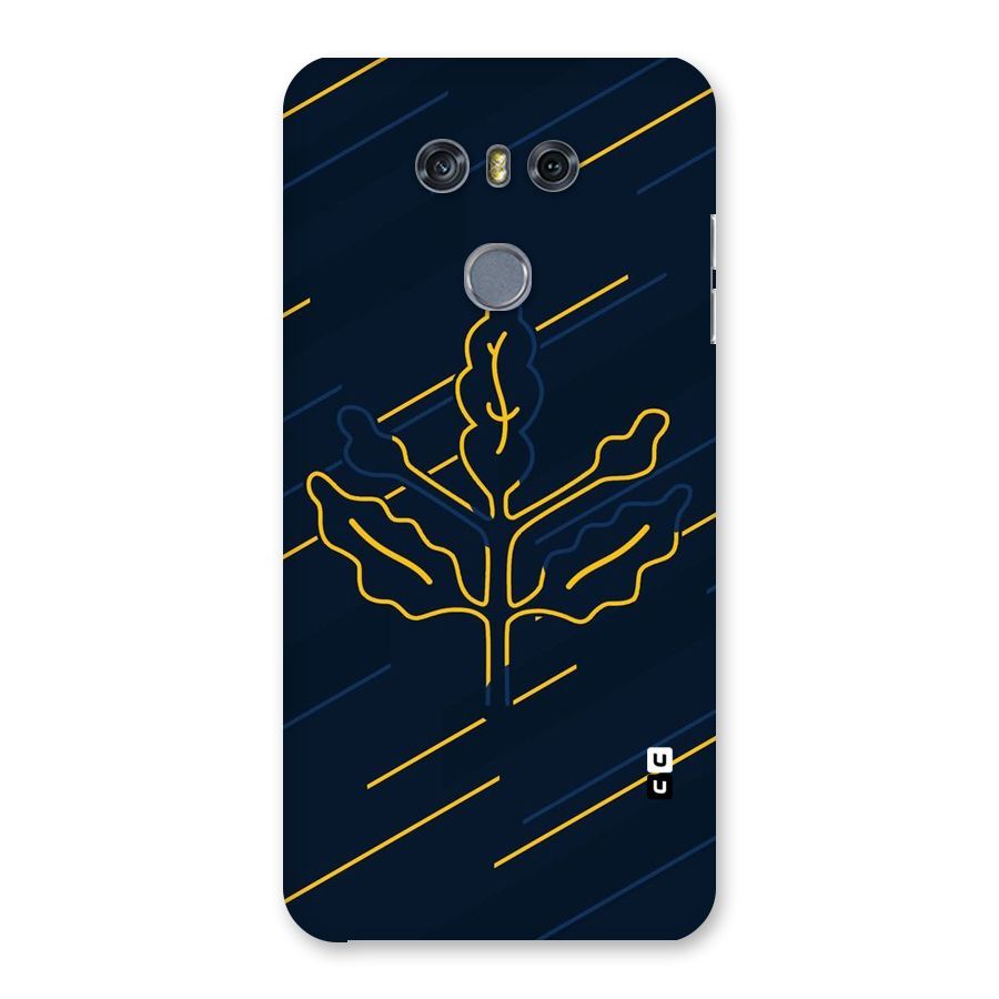 Yellow Leaf Line Back Case for LG G6