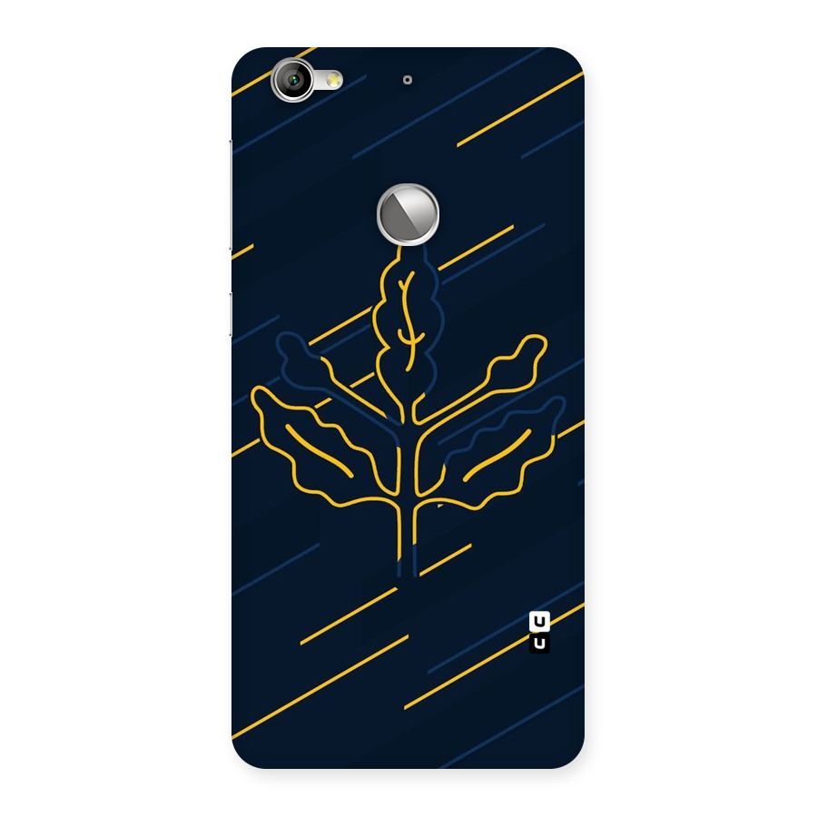 Yellow Leaf Line Back Case for LeTV Le 1s