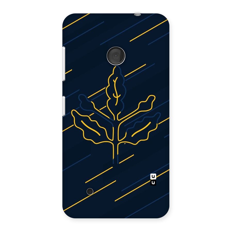 Yellow Leaf Line Back Case for Lumia 530