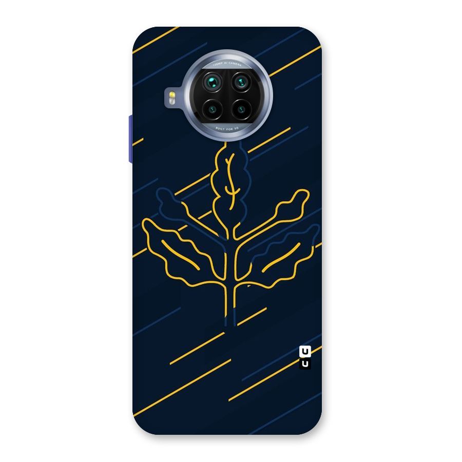 Yellow Leaf Line Back Case for Mi 10i