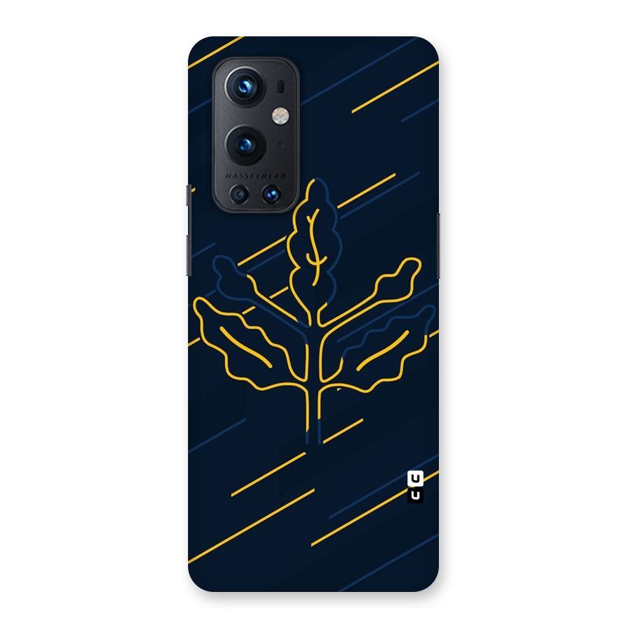 Yellow Leaf Line Back Case for OnePlus 9 Pro