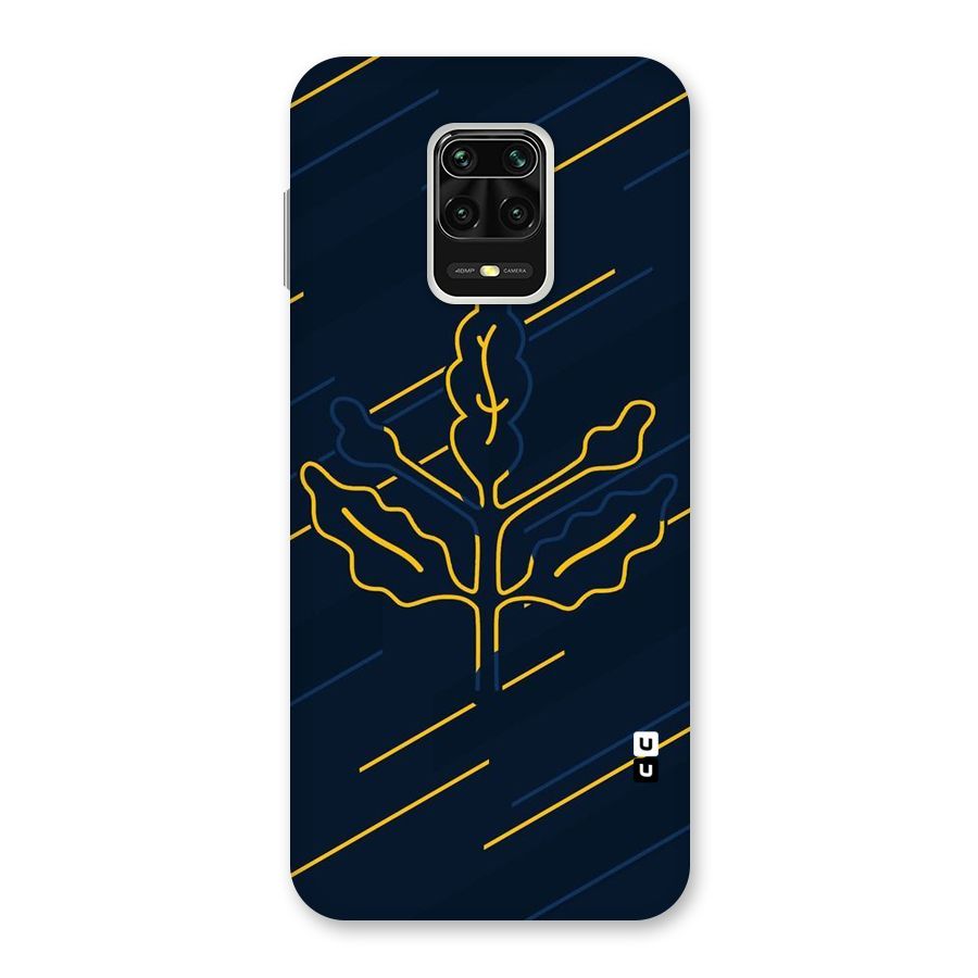 Yellow Leaf Line Back Case for Poco M2 Pro