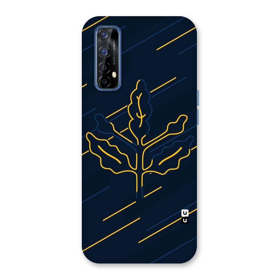 Yellow Leaf Line Back Case for Realme 7