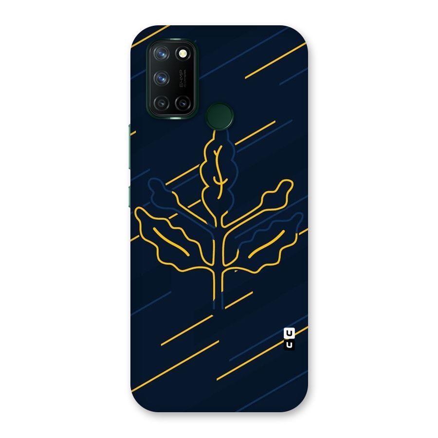 Yellow Leaf Line Back Case for Realme 7i