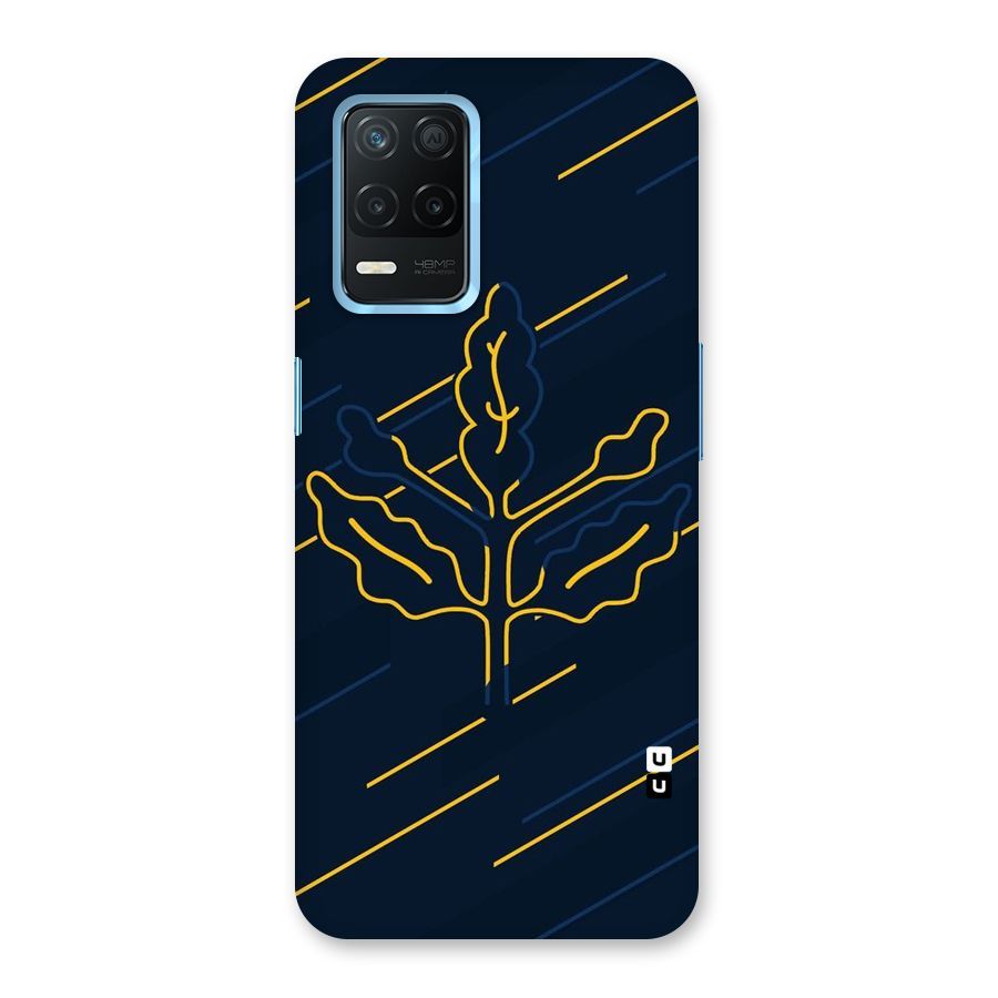Yellow Leaf Line Back Case for Realme 8s 5G