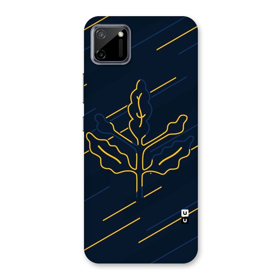 Yellow Leaf Line Back Case for Realme C11