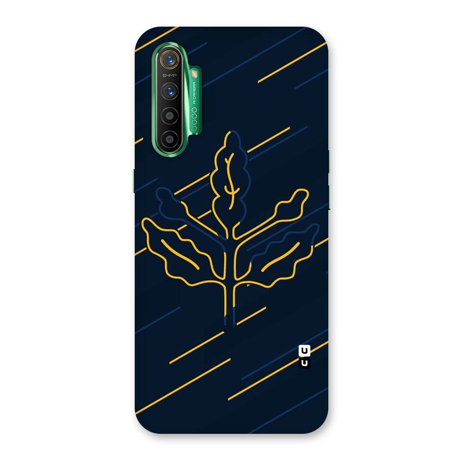 Yellow Leaf Line Back Case for Realme X2