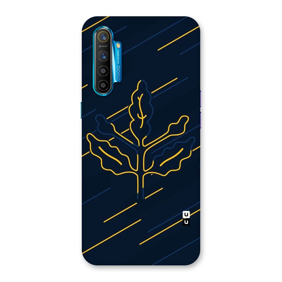 Yellow Leaf Line Back Case for Realme XT