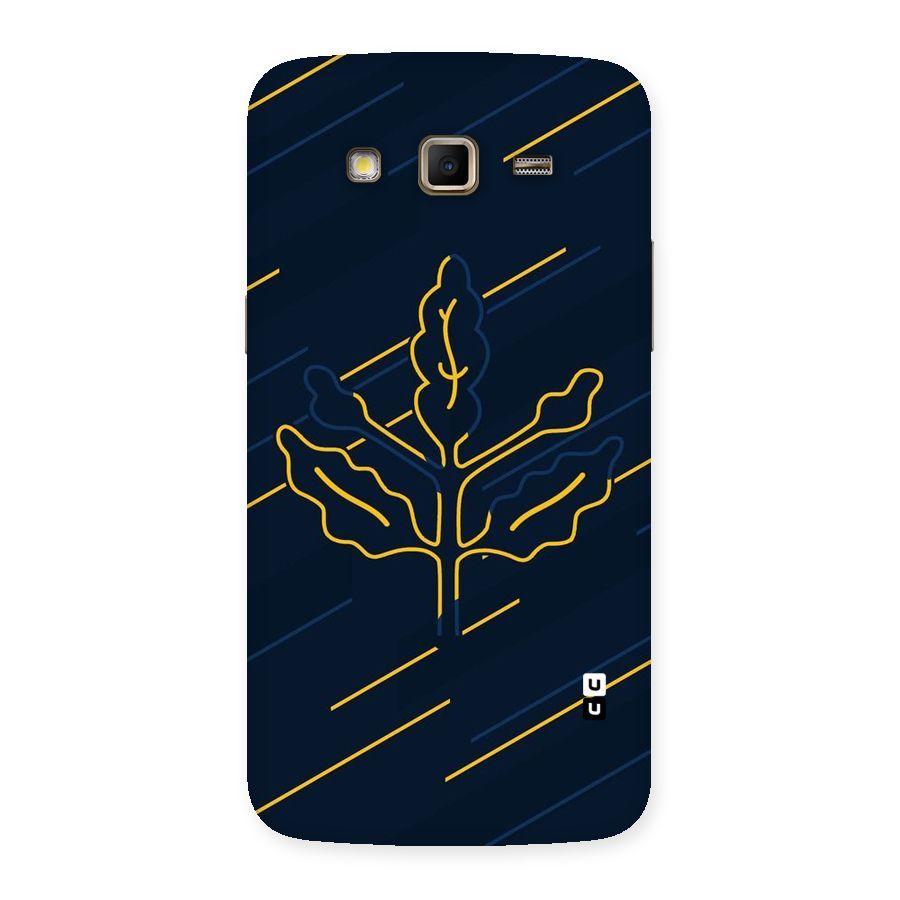 Yellow Leaf Line Back Case for Samsung Galaxy Grand 2