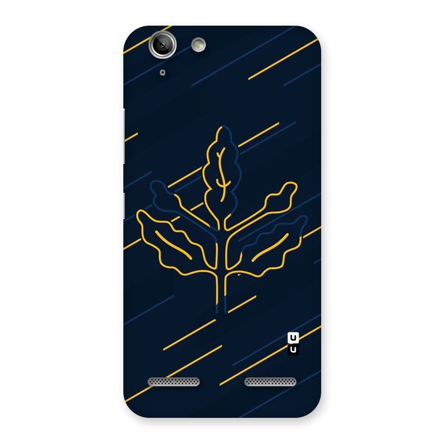 Yellow Leaf Line Back Case for Vibe K5
