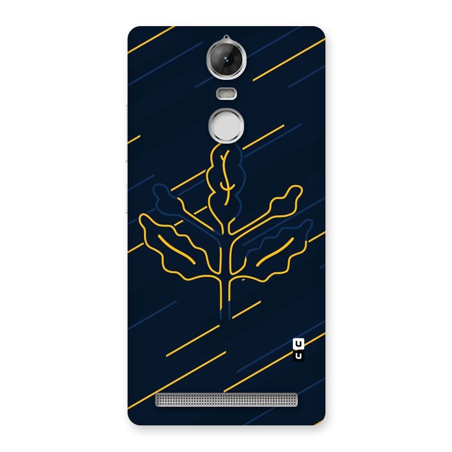 Yellow Leaf Line Back Case for Vibe K5 Note