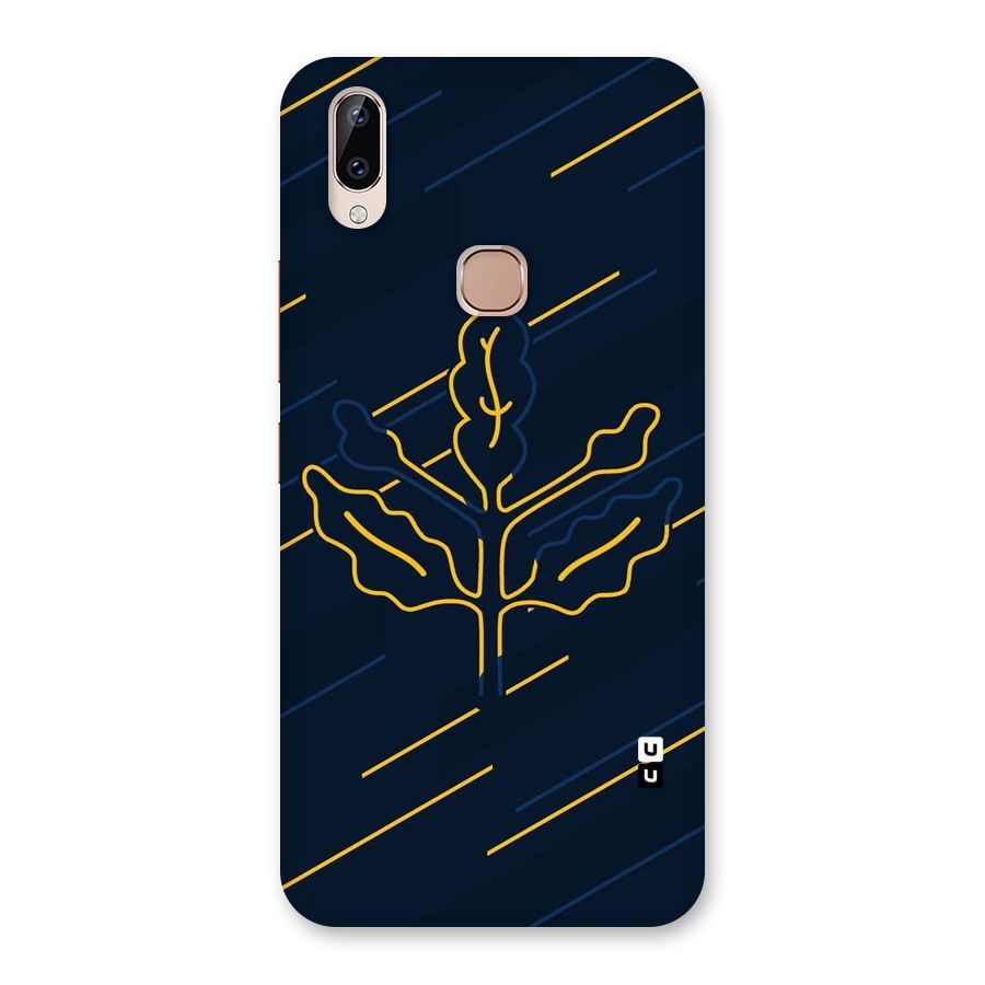 Yellow Leaf Line Back Case for Vivo Y83 Pro