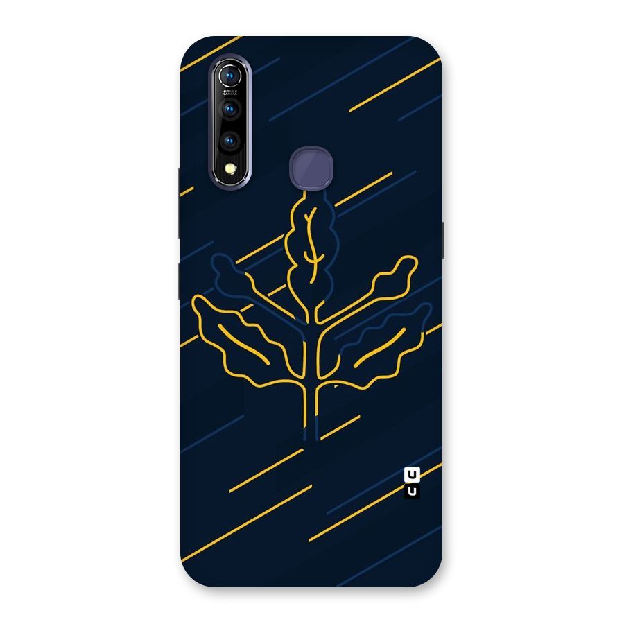 Yellow Leaf Line Back Case for Vivo Z1 Pro
