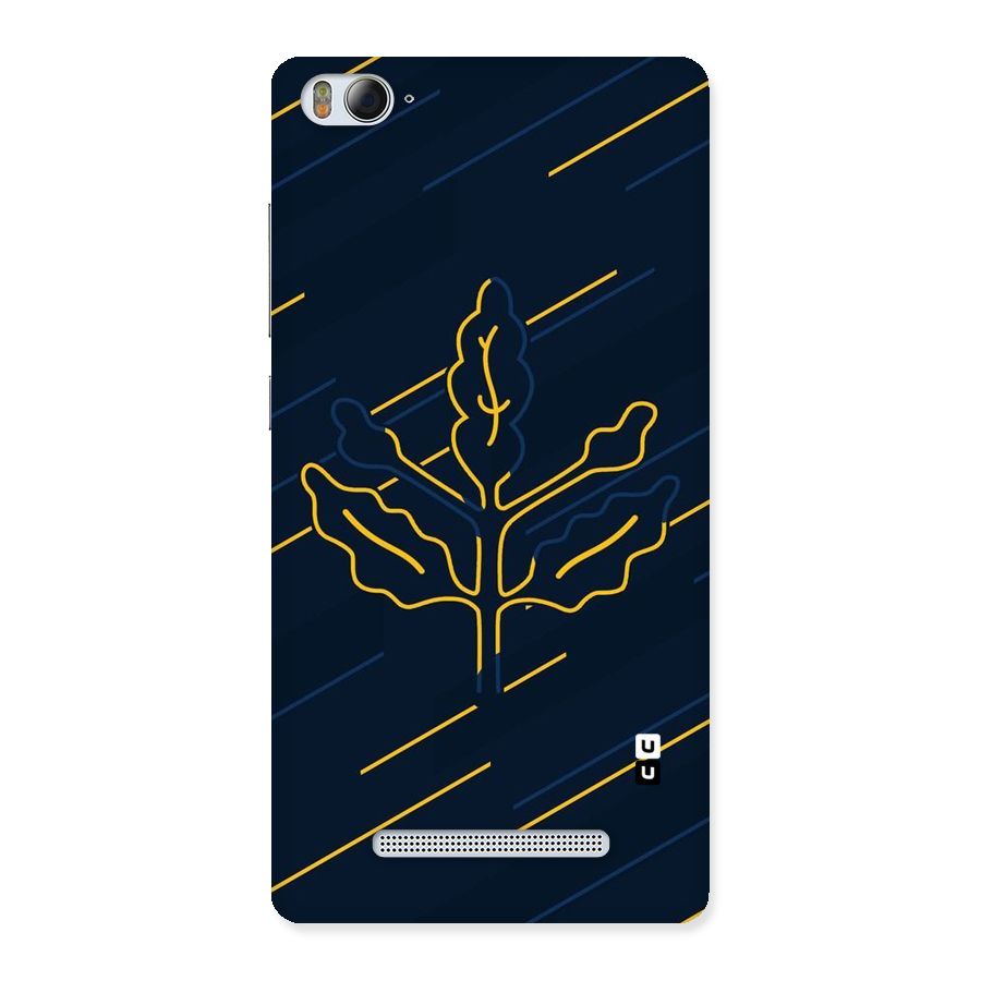 Yellow Leaf Line Back Case for Xiaomi Mi4i