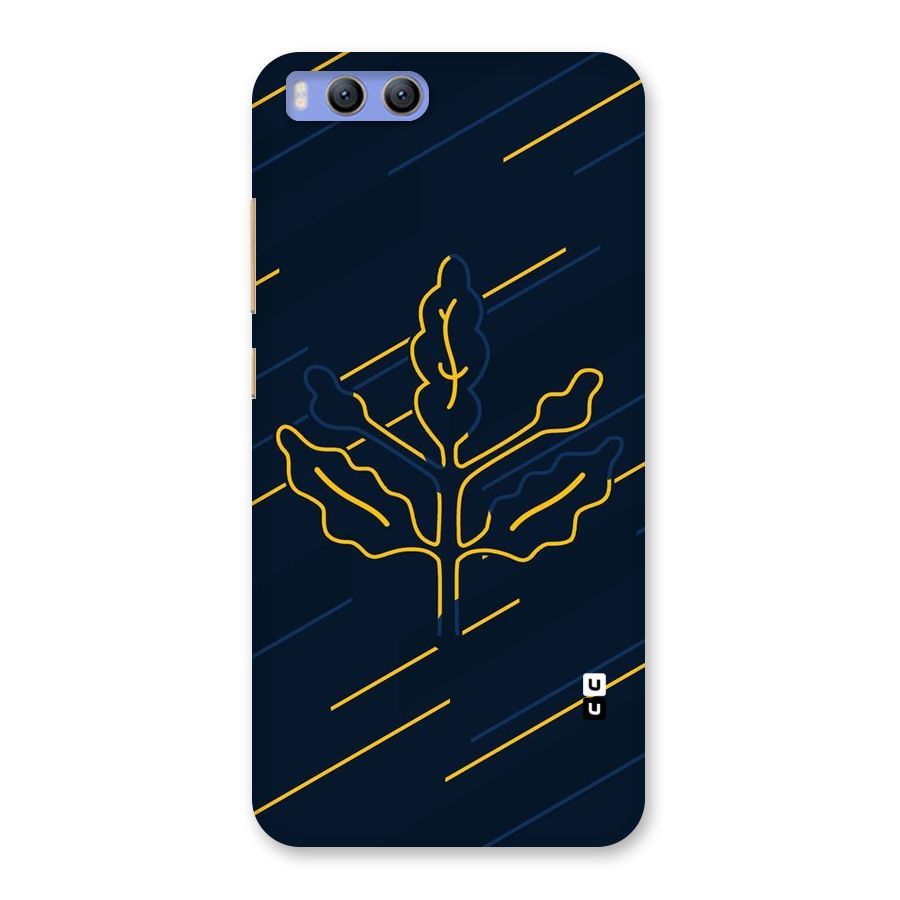 Yellow Leaf Line Back Case for Xiaomi Mi 6