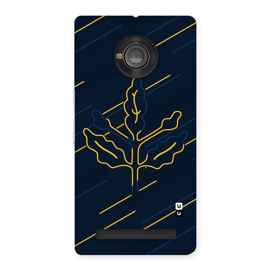 Yellow Leaf Line Back Case for Yu Yuphoria