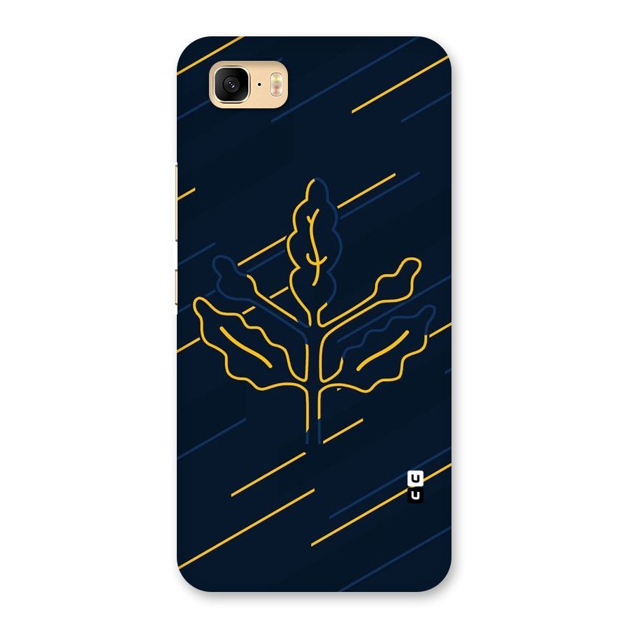 Yellow Leaf Line Back Case for Zenfone 3s Max