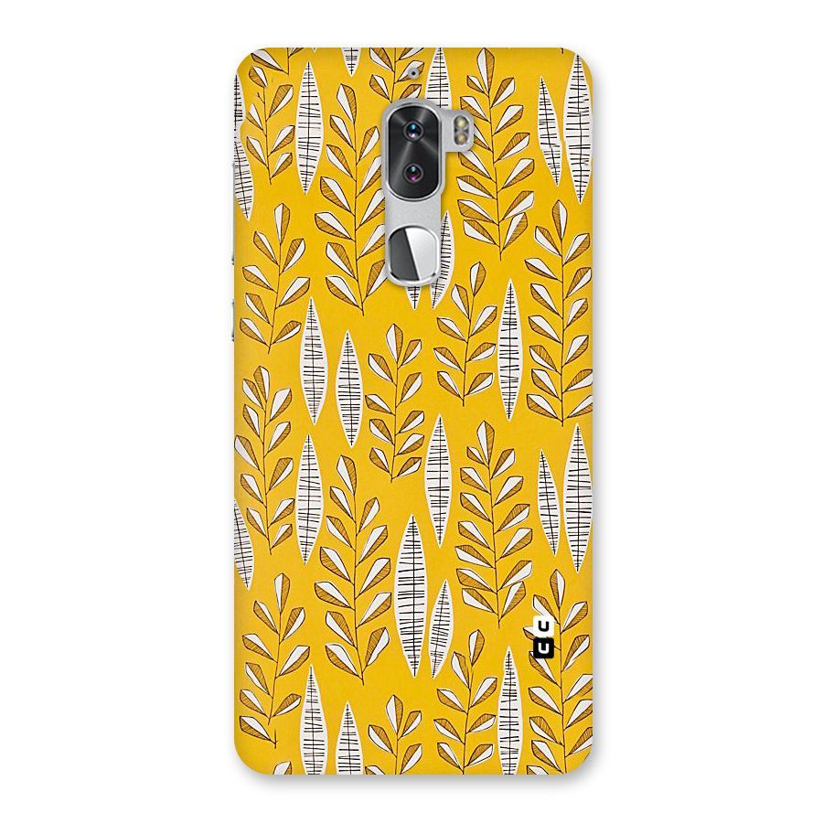 Yellow Leaf Pattern Back Case for Coolpad Cool 1